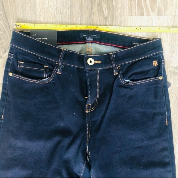 NWT Tommy Hilfiger Greenwich Skinny Midrise Stretch Blue Jeans Womens Size 6 - Picture 7 of 11